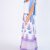 Lucy Smocked Maxi Skirt - Poppy Pink