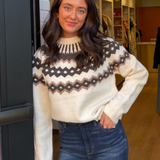 Breck Fairisle Sweater - Ivory Multi