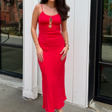 Tillie Midi Dress - Red