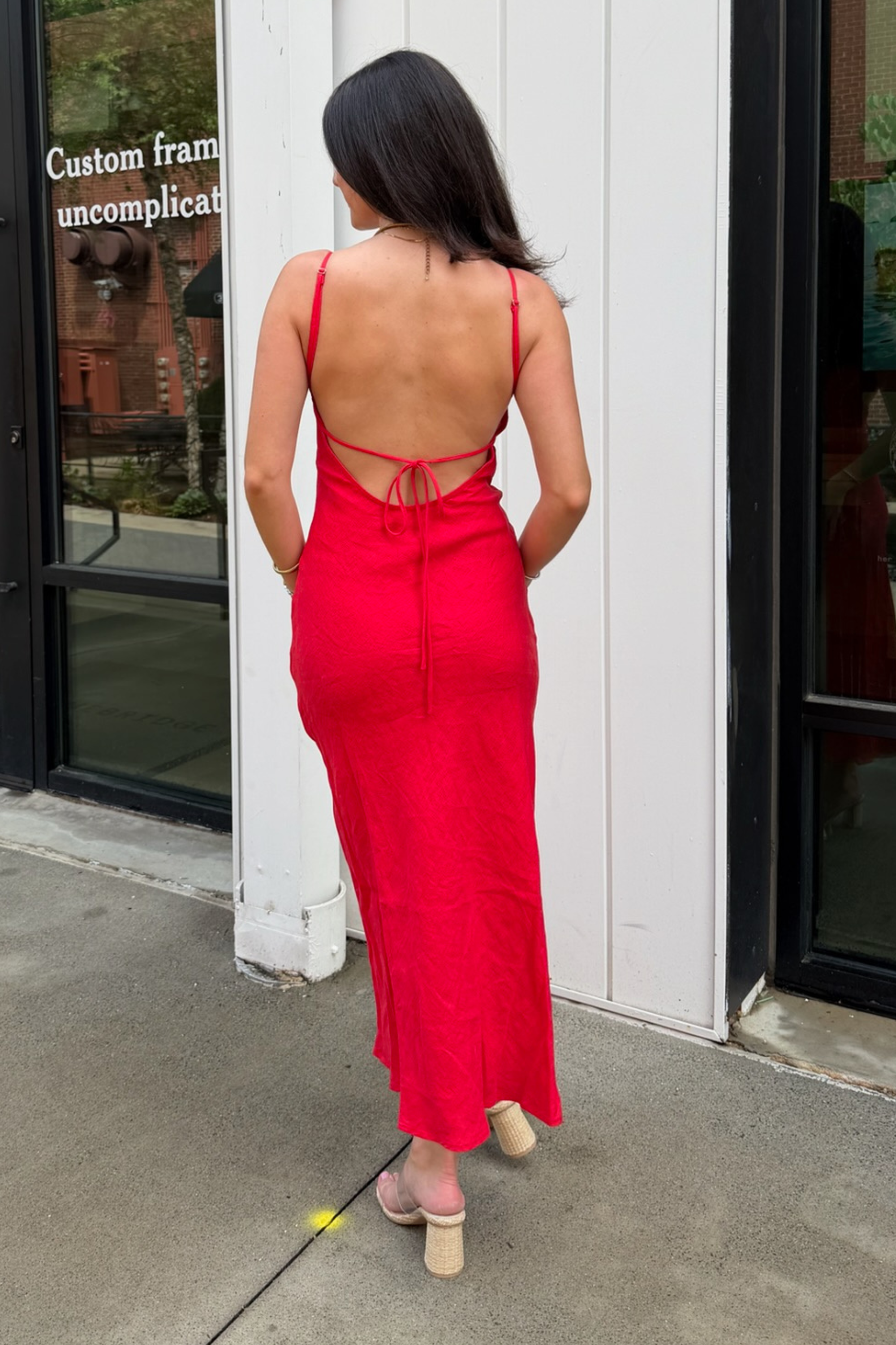 Tillie Midi Dress - Red