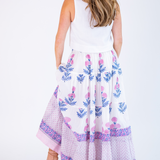 Lucy Smocked Maxi Skirt - Poppy Pink