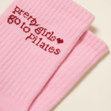 Pilates Grip Sock - Pilates Girl Pink Heart