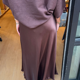 Jennie Viscose Maxi Skirt - Chocolate