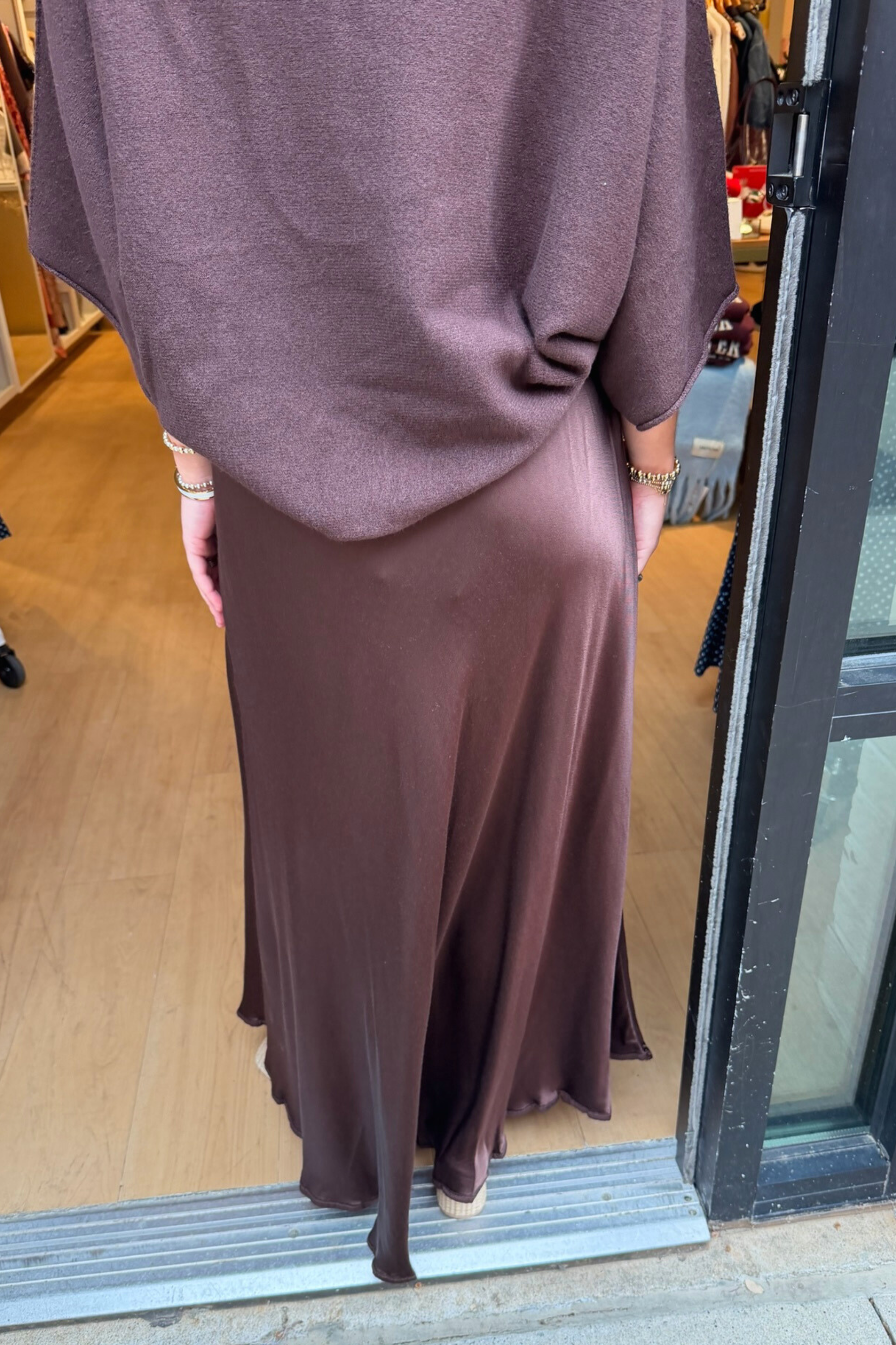 Jennie Viscose Maxi Skirt - Chocolate