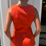Tigers Sleeveless Romper - Orange