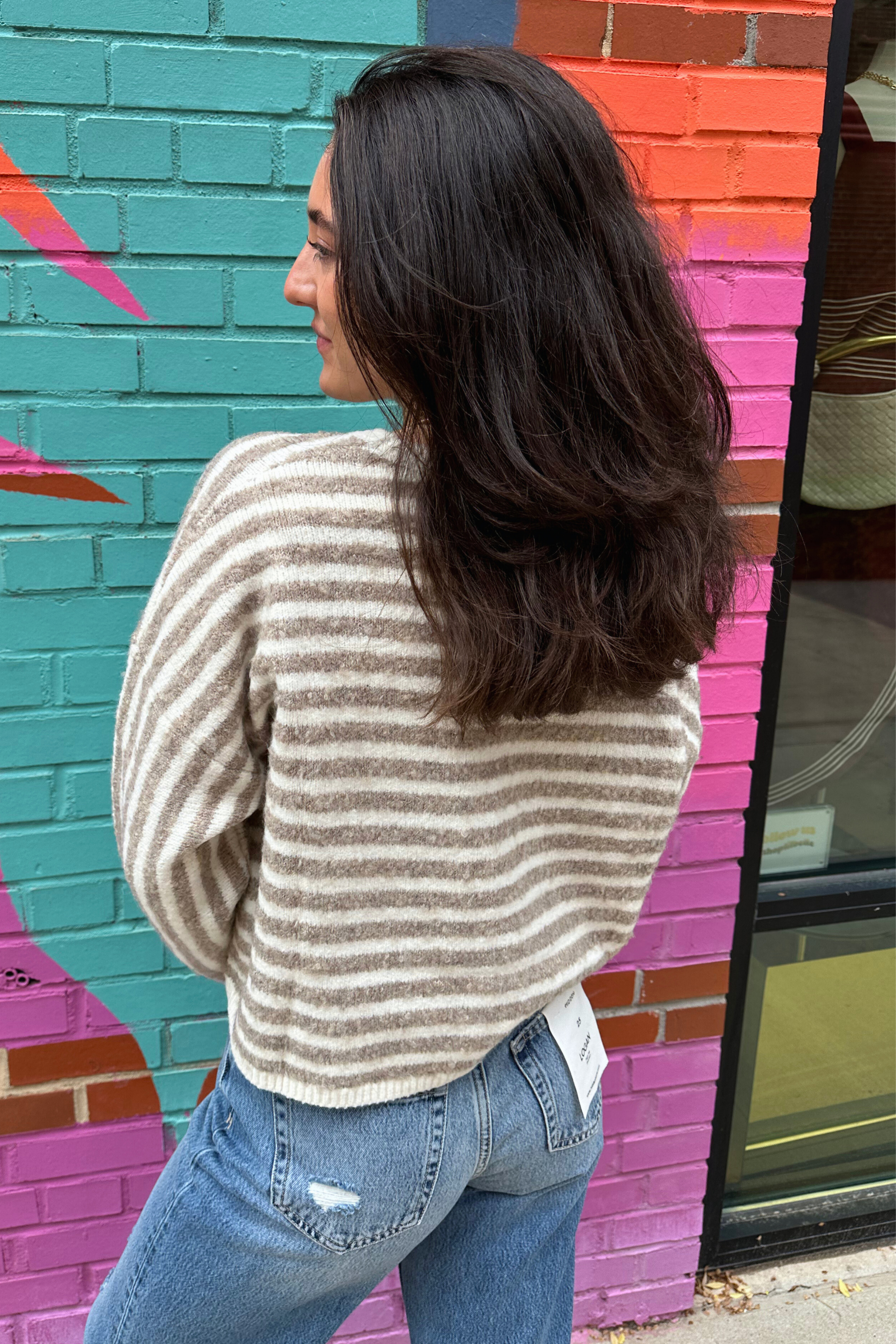 Caroline Cropped Sweater - Ivory