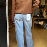Nori 31" Inseam Mid Rise Wide Leg Jean - Light Blue