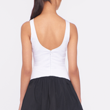 Addison Drop Waist Mini Dress - Black/White