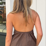 Regina Halter Top - Brown