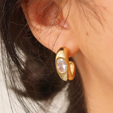 Lazare Multi C Hoop Earring
