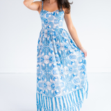 Jovie Beaded Maxi Dress - Ocean Kaleidoscope