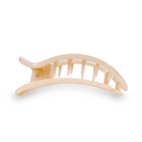 Large Flat Round Clip - Almond Beige