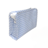 Roadie Small Zip Pouch - Gingham Mist