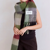 The Reykjavik Scarf - Mossy Green Check