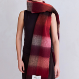 The Reykjavik Scarf - Burgundy Check