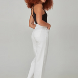 Milan 31” Inseam Wide Leg Jeans - White