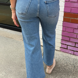 Nan Slim Wide Leg Jean - Medium Denim