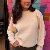 The Fatigue Sisters Knit Sweatshirt - Cream