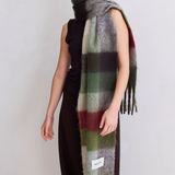 The Reykjavik Scarf - Mossy Green Check