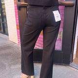 Holiday Suede Comfort Flare - Suede Black