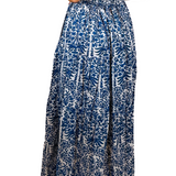 Jane Tiered Maxi Skirt - Dark Navy Blossom