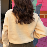 The Fatigue Sisters Knit Sweatshirt - Cream