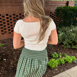 Janelle Knit Crop Top - Ivory
