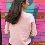 Ria Round Crew Sweater - Pink
