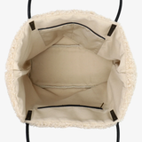 Akimbo Shearling Tote - Cream