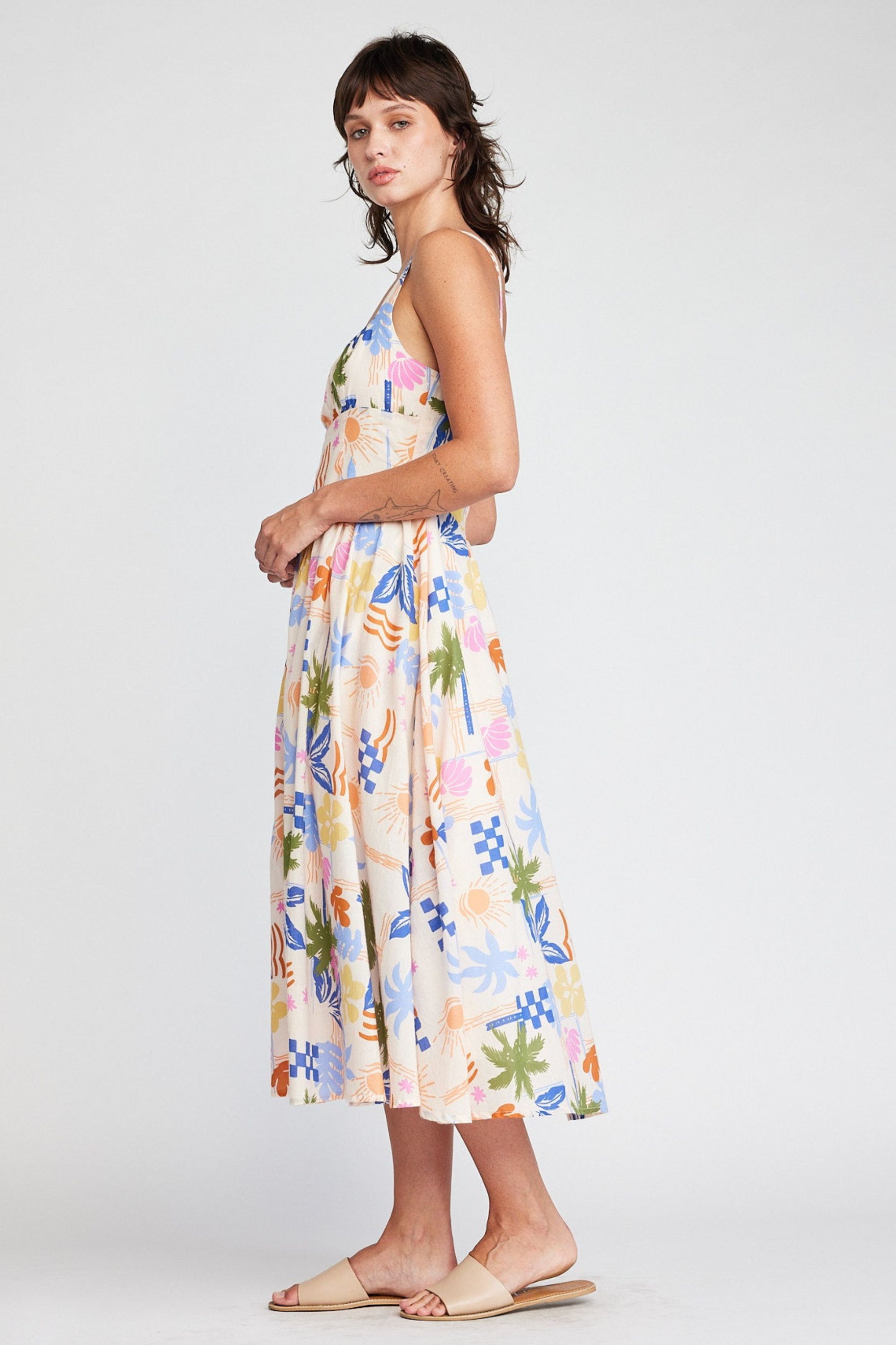 Shea Sun Midi Dress - Beach