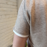 Grace Short Sleeve Knit Shirt - Taupe