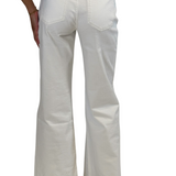 Milan 31” Inseam Wide Leg Jeans - White