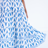Lil Smocked Maxi Dress - Lobsters Bright Blue