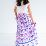 Lillian Maxi Skirt - Pink/Purple Floral