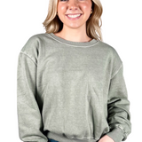 Dreamy Long Sleeve Sweatshirt - Sage Green