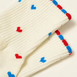 Pilates Grip Sock - USA Mini Heart