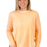 Vero Built in Tee Sweater - Coral