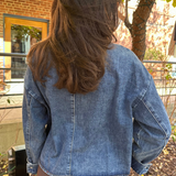 Coco Corduroy Collar Jacket - Denim/Brown