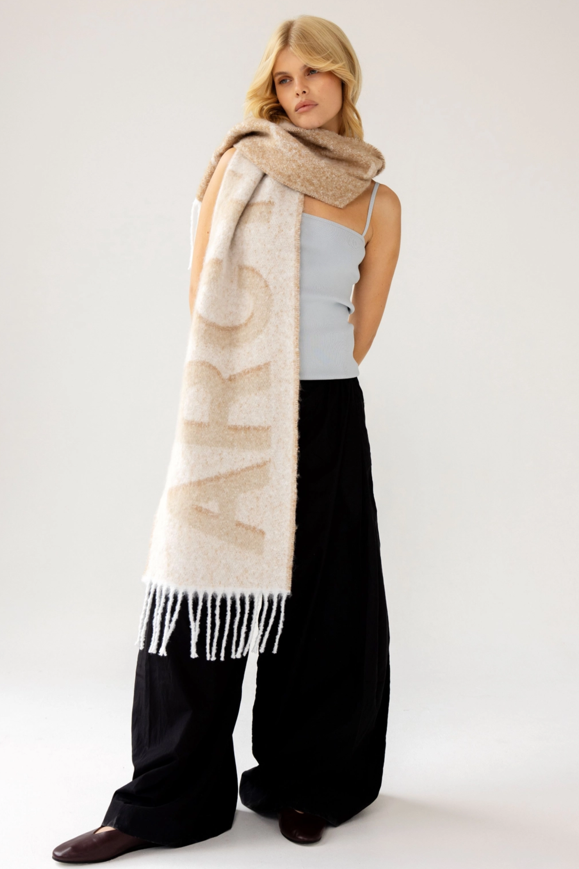 Logo Scarf - Off White