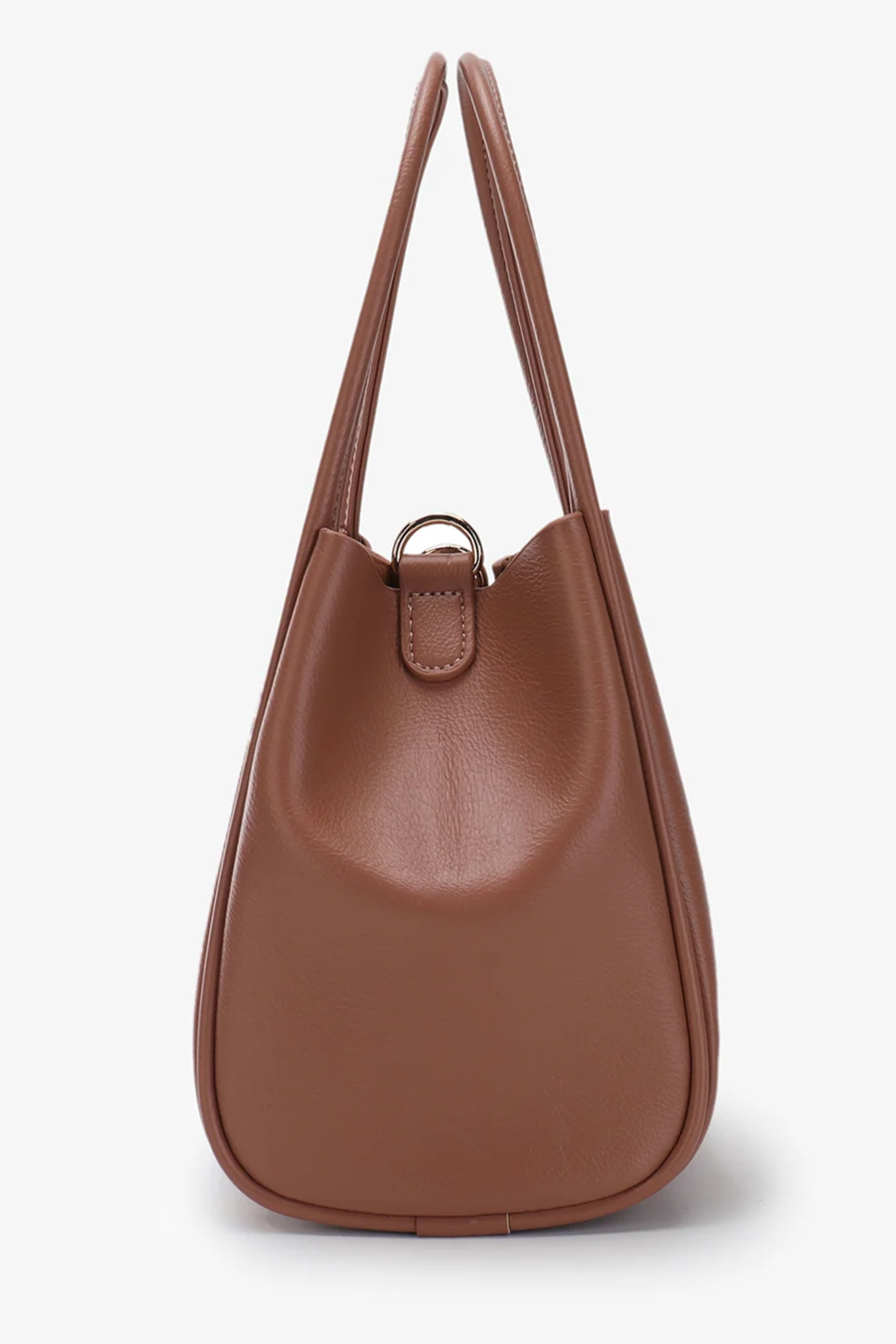 Hollace Mini Faux Leather Tote - Mauve