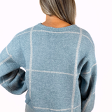 Robin Checkered Sweater - Blue