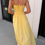 Sorrento Maxi Dress - Lemon Yellow
