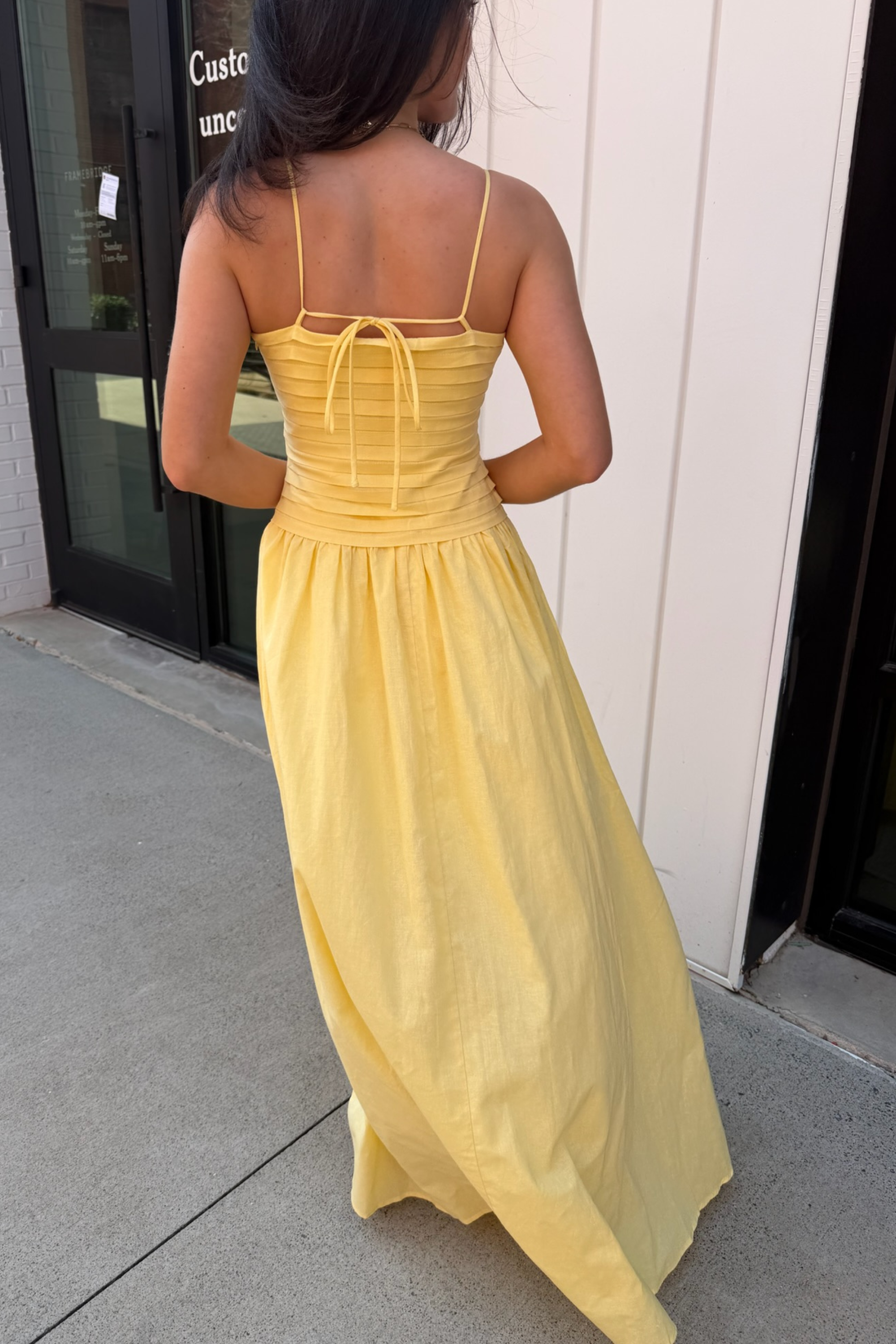 Sorrento Maxi Dress - Lemon Yellow