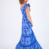 Kennedy Maxi Dress - Periwinkle Palm