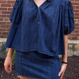 Kelli Denim Mini Skirt - Denim