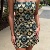 Well Pocket Romper - Luxe Trellis
