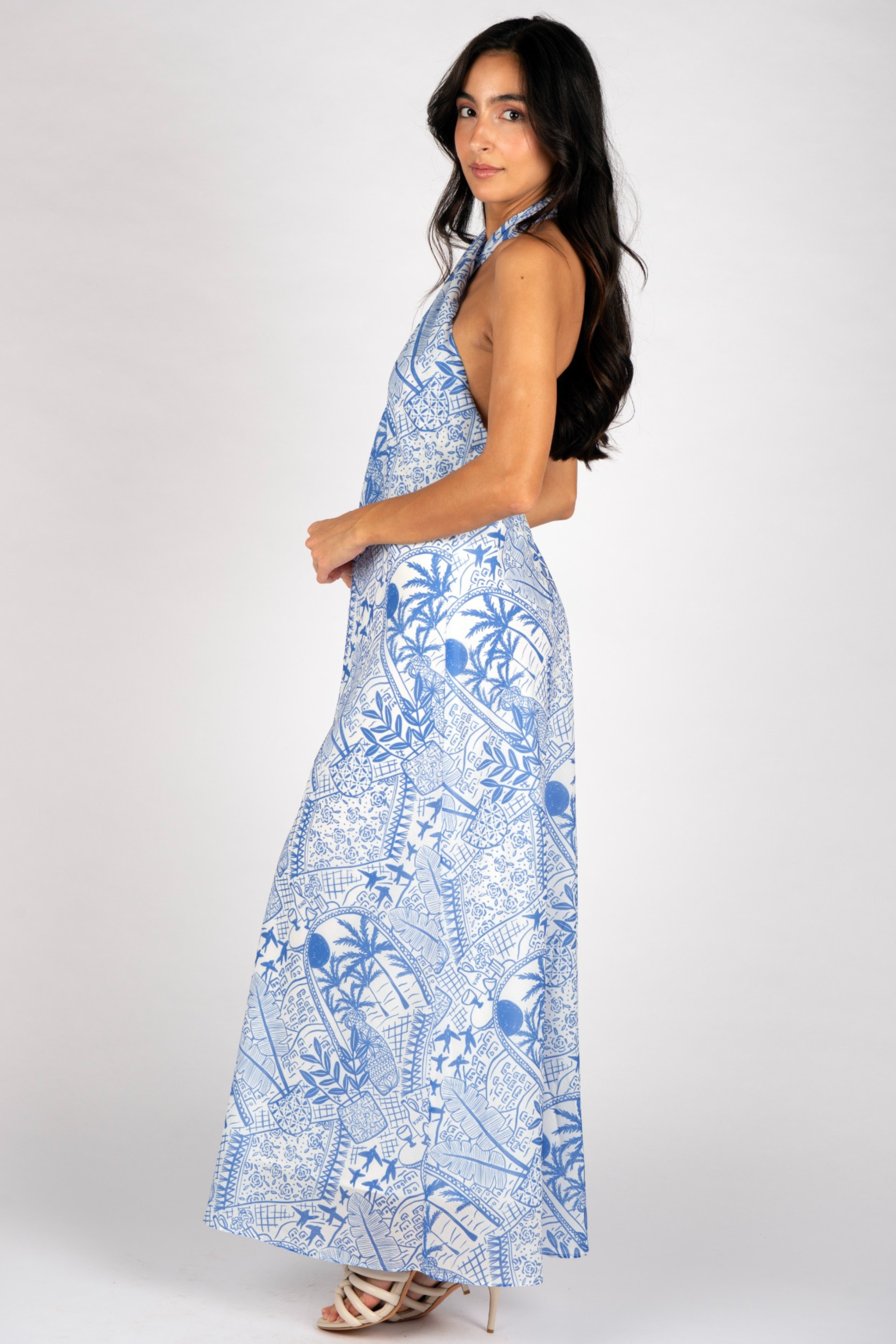 Gia Midi Dress - Sicilian Summer