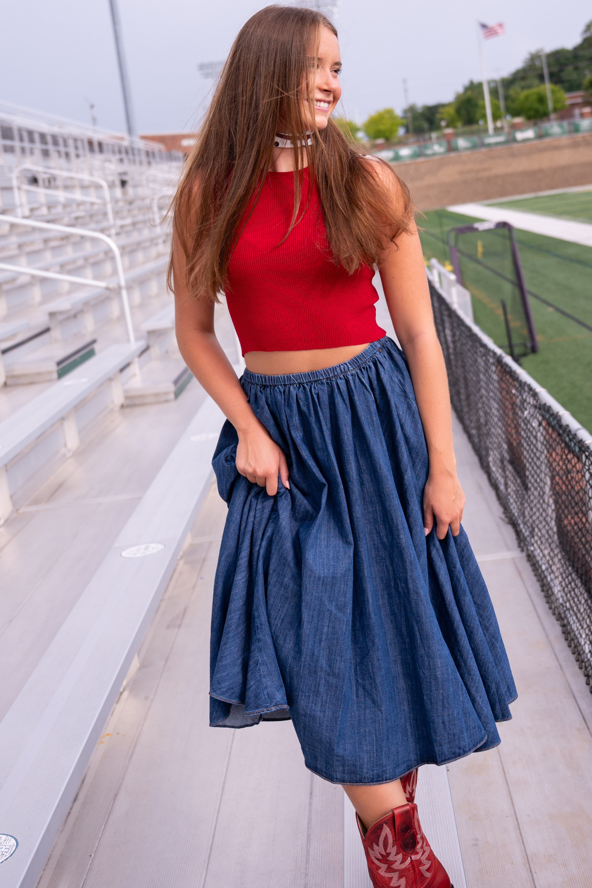 Bailee Denim Maxi Skirt - Denim