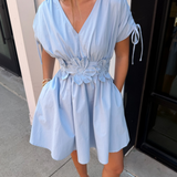 Dani Mini Dress - Blue