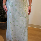 Swan Sparkle Maxi Skirt - Vert
